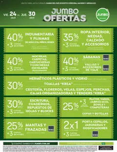Vista previa Jumbo - Ofertas | Electro y Hogar válido desde el 24.04.2026 | Página: 2 | Productos: Sabanas, Toallas, Ropa