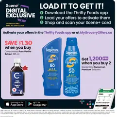 Preview of Thrifty Foods weekly flyer / circulaire from shop Thrifty Foods valid from 30.04.2026 | Page: 12 | Products: Sunscreen