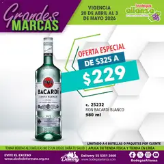 Vista previa de Bodegas Alianza catálogo Grandes Marcas, nuevo folleto de la tienda, válido en México a partir del 20.04.2026