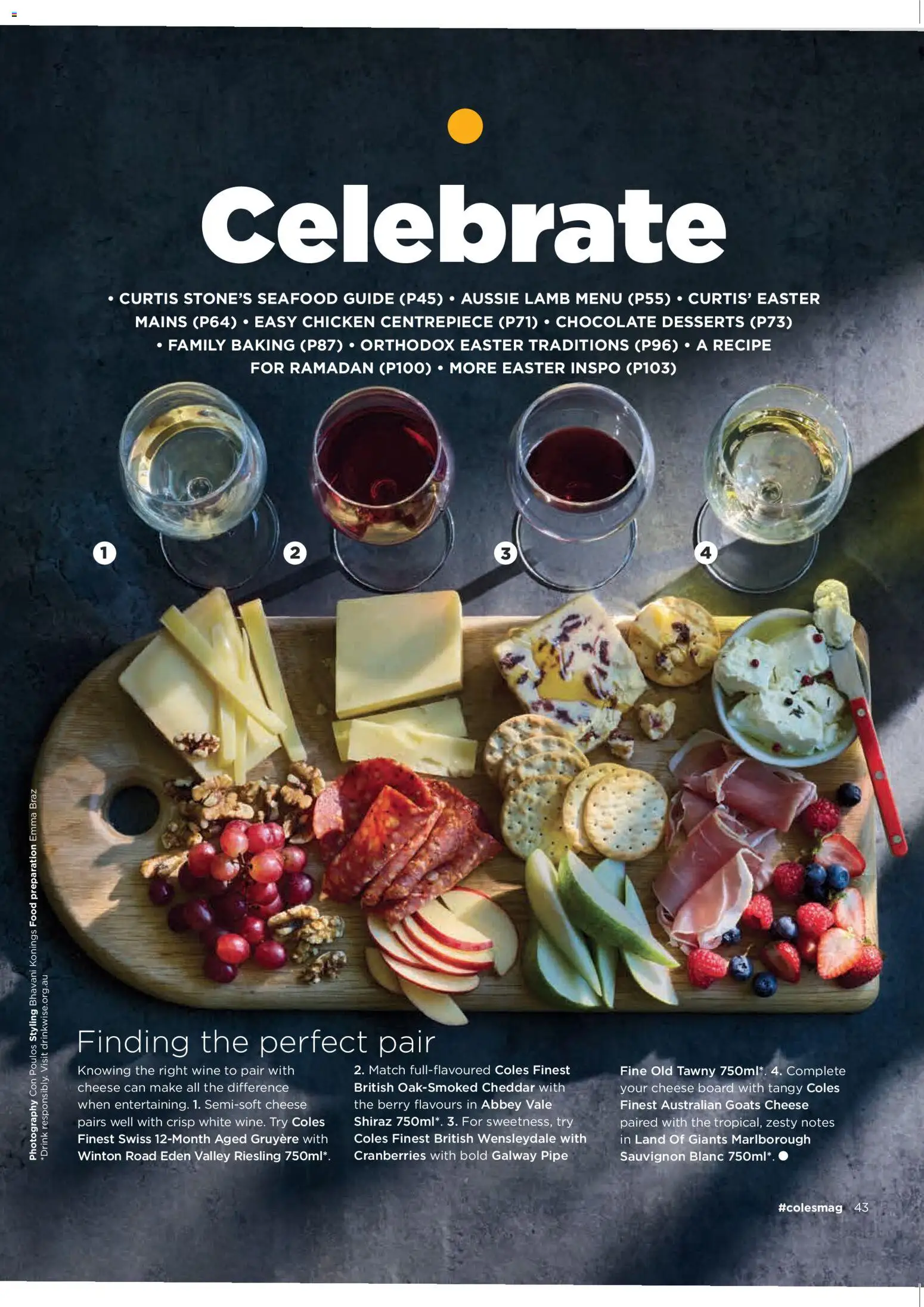Coles catalogue - valid from 05.03.2026 | Page: 43 | Products: Chocolate, Wine, Lamb, Seafood