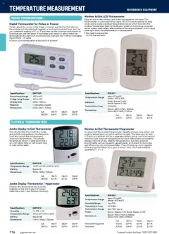 Preview of Jaycar Engineering & Scientific Catalogue 2025/2026  - valid from 09.07.2025 | Page: 116 | Products: Battery, Batteries, Digital, Thermometer