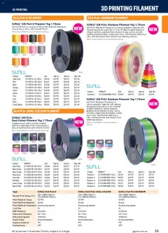 Preview of Jaycar Engineering & Scientific Catalogue 2025/2026  - valid from 09.07.2025 | Page: 35 | Products: Light, Printer, Fan, Treatment