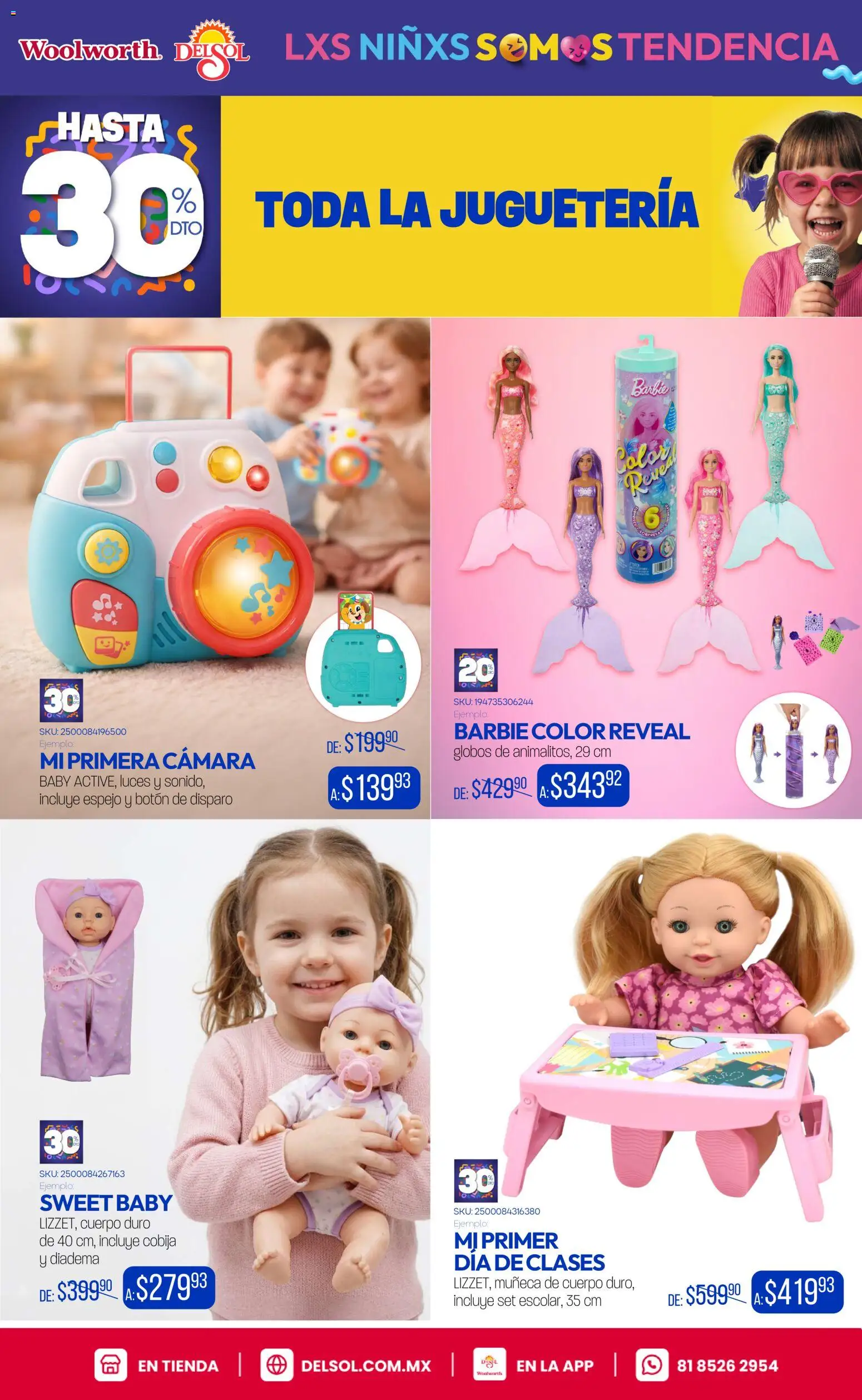 Nuevas ofertas de Del Sol y Woolworth válidas en toda la República Mexicana desde el 29.04.2026. ¡Encuentra las mejores ofertas en Del Sol y Woolworth katalog Venta Especial Día del Niño 2026! | Página: 5