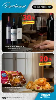 Vista previa Hipermercado Libertad - Especial patrio válido desde el 23.04.2026 | Página: 5 | Productos: Batata, Chocolate, Vino