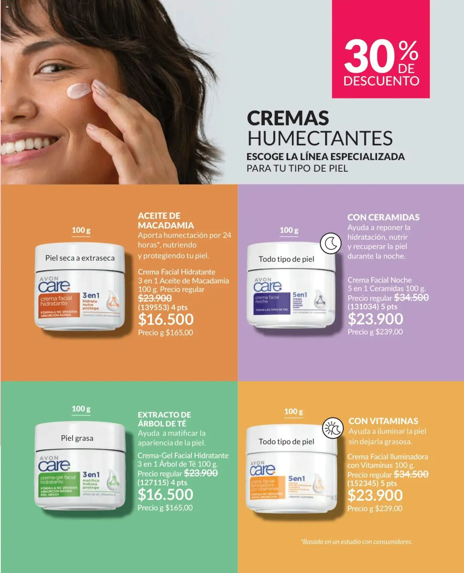Avon revista - valida desde el 25.02.2026 | Página: 130 | Productos: Té, Crema, Vitaminas, Aceite
