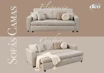 Vista previa de Muebles Dico catálogo Sofás Camas, nuevo folleto de la tienda, válido en México a partir del 23.04.2026