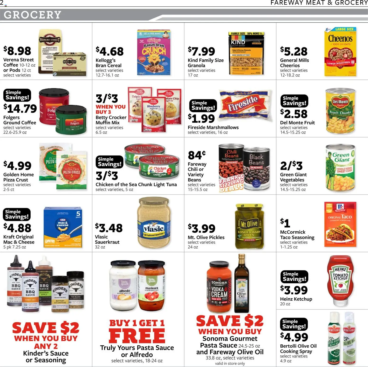 Fareway Weekly Ad - valid from 09.03.2026 | Page: 2 | Products: Corn, Oil, Vodka, Muffin