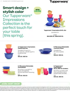 Preview of Tupperware weekly flyer from shop Tupperware valid from 01.04.2026