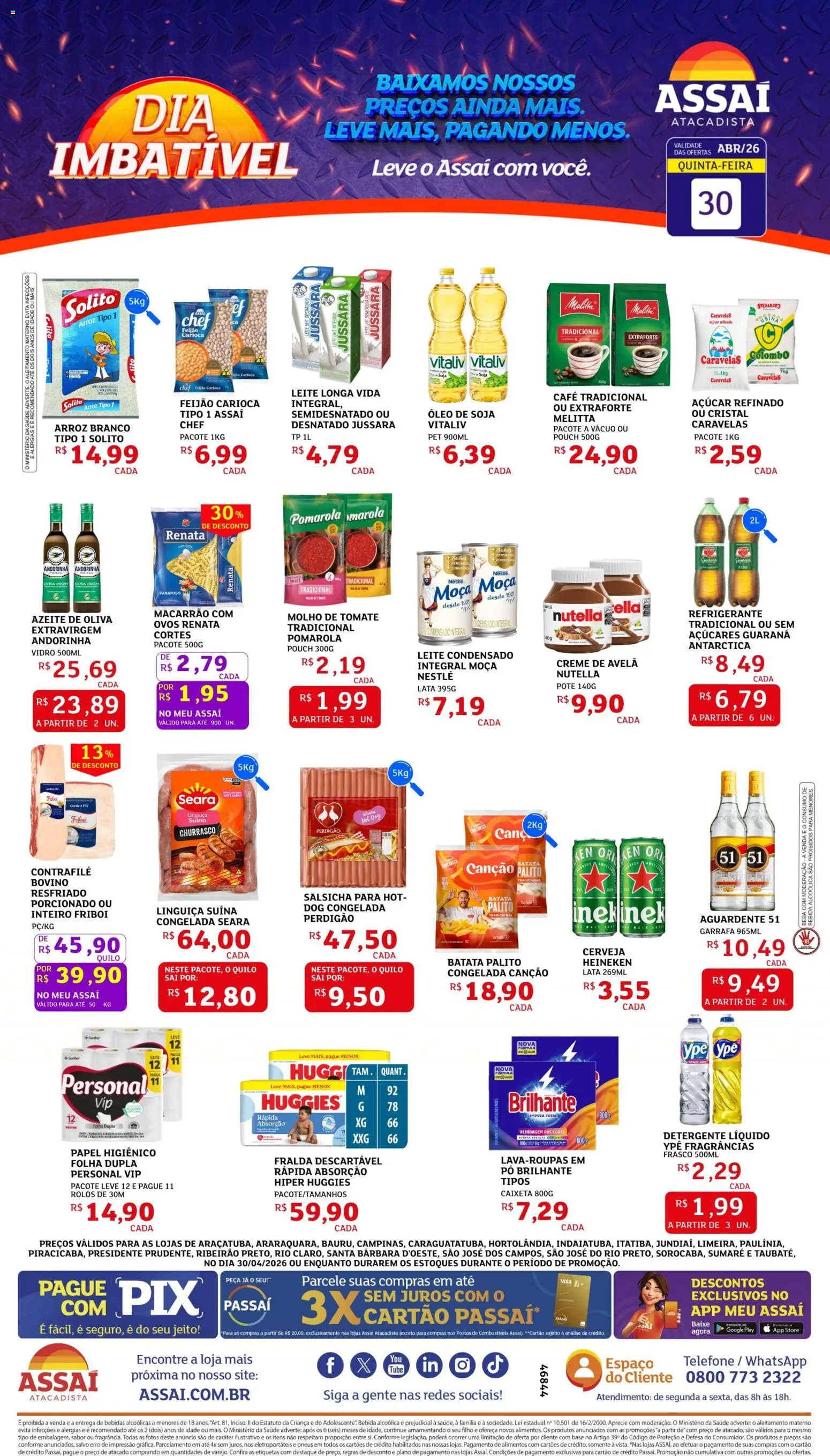 Assaí Atacadista Folheto - válido de 30.04.2026 | Página: 1