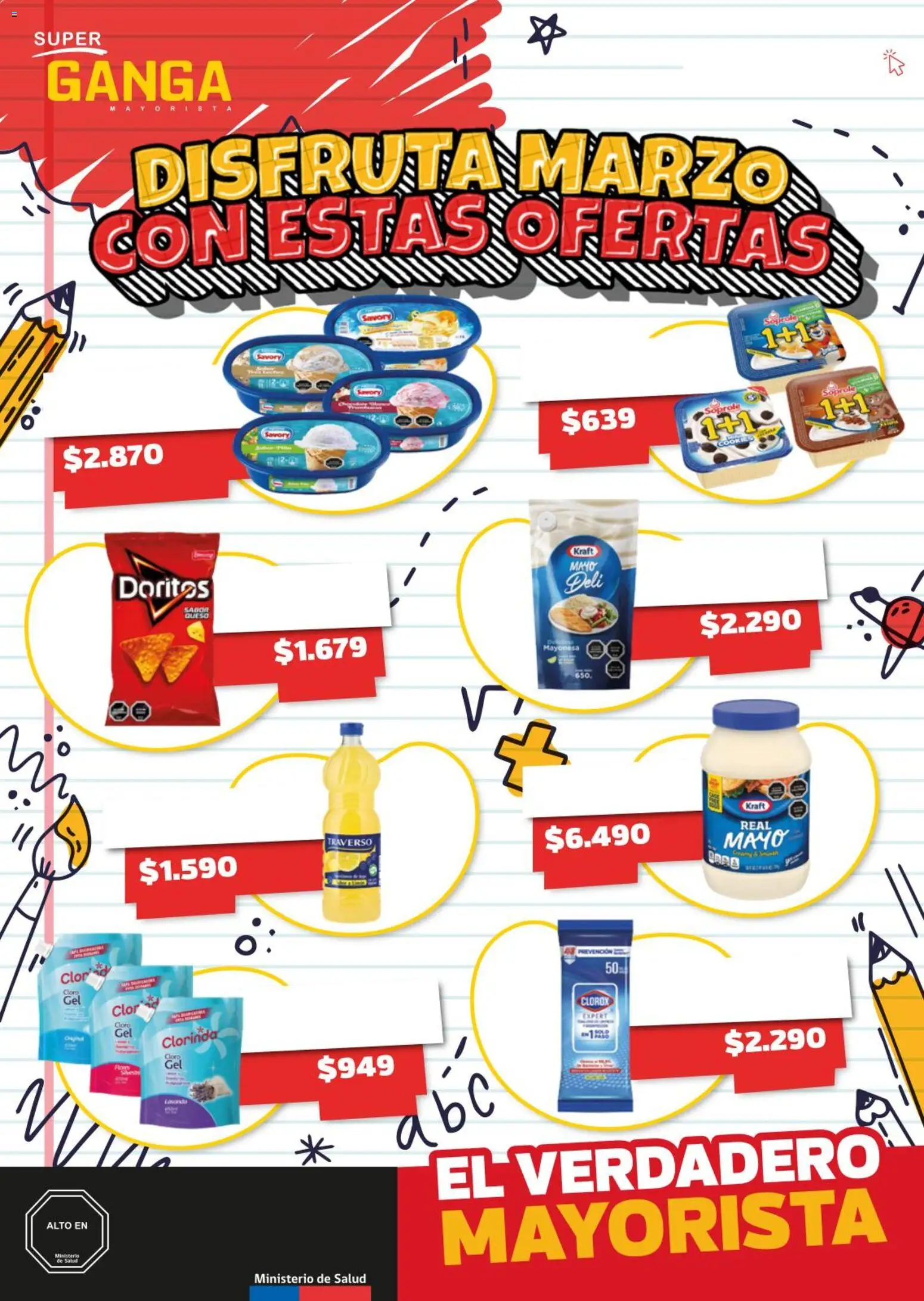 Super Ganga ofertas  │ válido desde el 12.03.2026 | Página: 1 | Productos: Cloro, Mayonesa