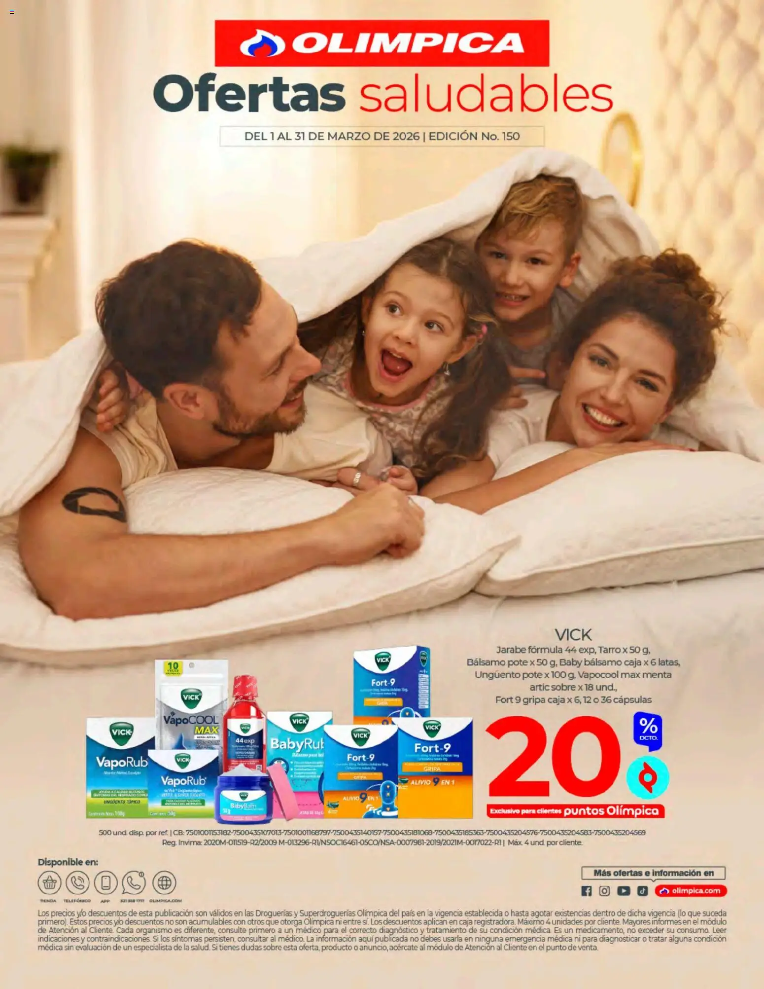 Olímpica revista - valida desde el 01.03.2026 | Página: 1 | Productos: Bálsamo, Sobre, Caja