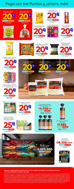 Olímpica catálogo - Más puntos, más ahorro -  Vista previa de la revista de la tienda Olímpica valido desde el 16.04.2026 | Página: 4 | Productos: Pimienta, Peso, Lonchera, Tintura