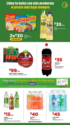 Vista previa de Bodega Aurrerá folleto, nuevo folleto de la tienda, válido en México a partir del 22.04.2026 | Página: 2 | Productos: Bolsa, Monedero, Aceite, Cerdo