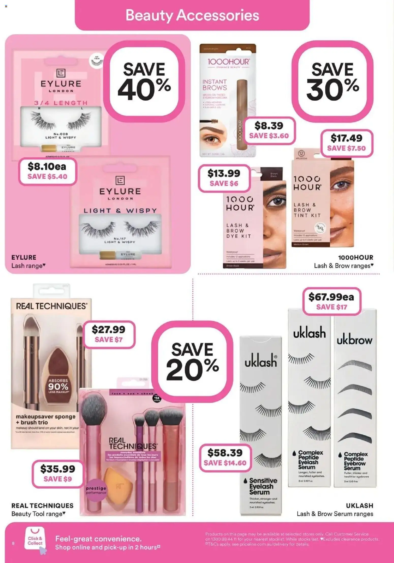 Priceline Pharmacy catalogue - valid from 23.04.2026 | Page: 8 | Products: Light, Brush, Sponge, Accessories