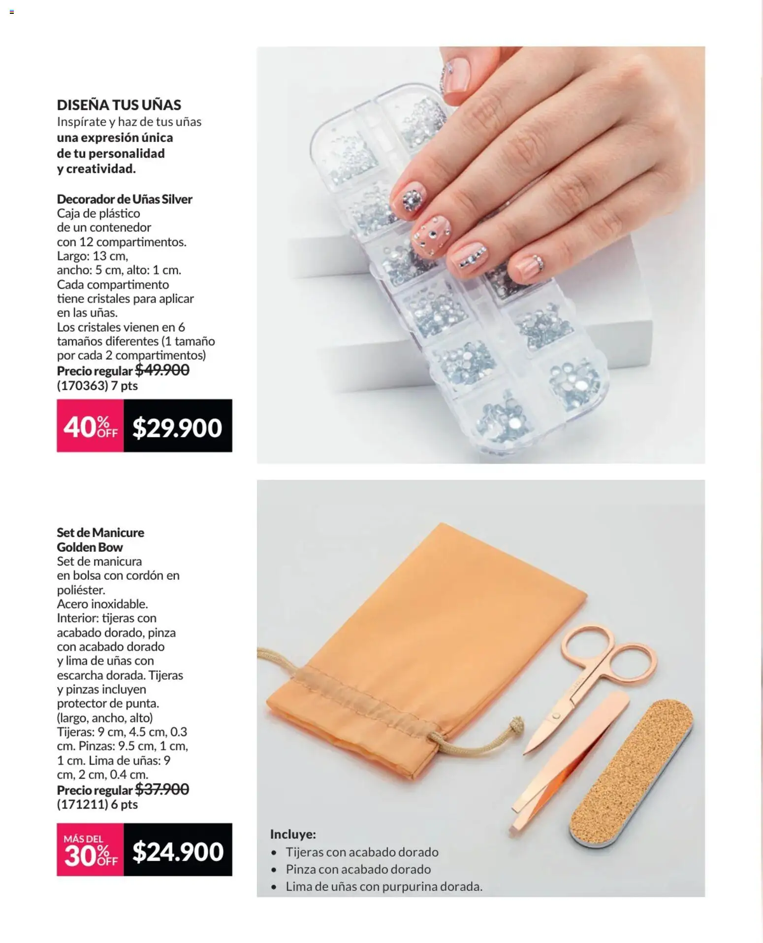 Avon revista - valida desde el 25.02.2026 | Página: 178 | Productos: Pinza, Bolsa, Lima de uñas, Caja