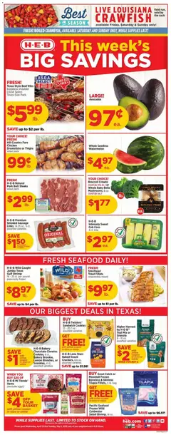 Preview of H-E-B weekly ads valid from 29.04.2026