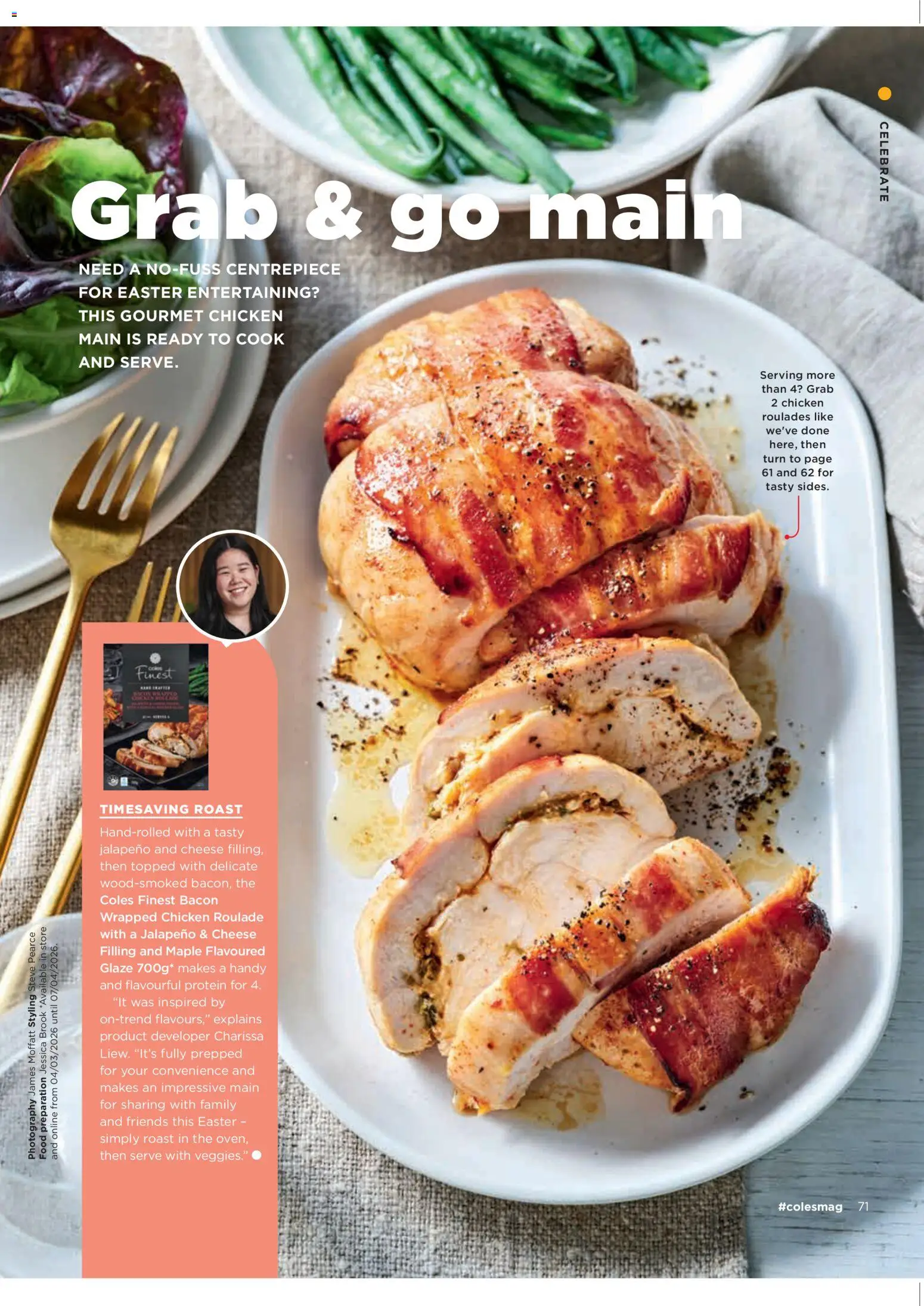 Coles catalogue - valid from 05.03.2026 | Page: 71 | Products: Bacon, Cheese, Chicken, Centrepiece