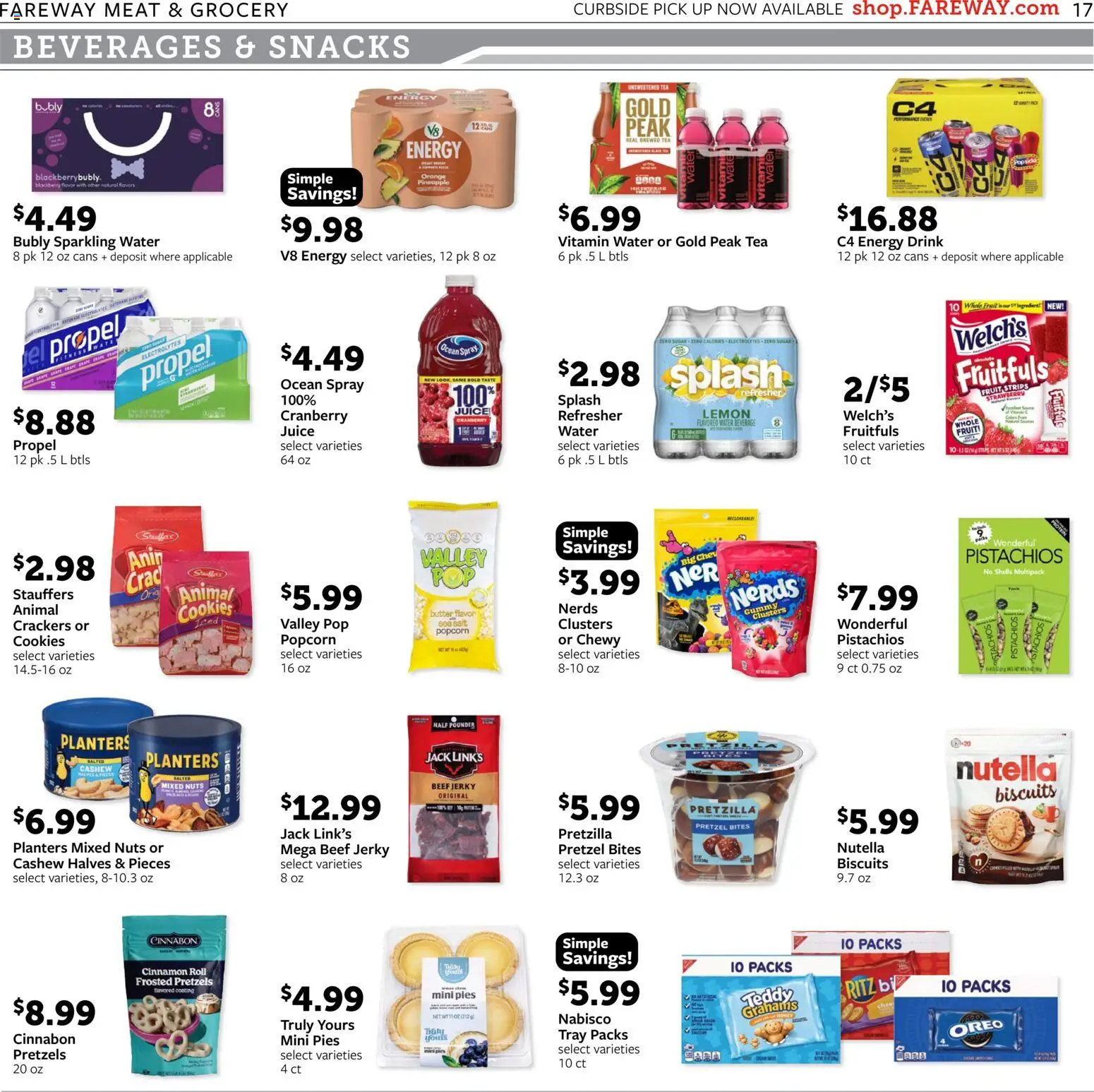 Fareway Weekly Ad - valid from 09.03.2026 | Page: 17 | Products: Pineapple, Nuts, Water, Salt