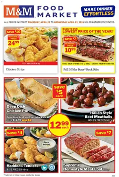 Preview of M&M Food Market weekly flyer / circulaire from shop M&M Food Market valid from 23.04.2026