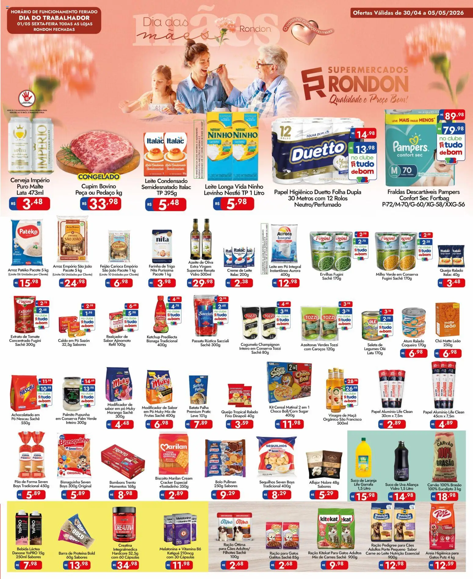 Supermercados Rondon Folheto - válido de 30.04.2026 | Página: 1