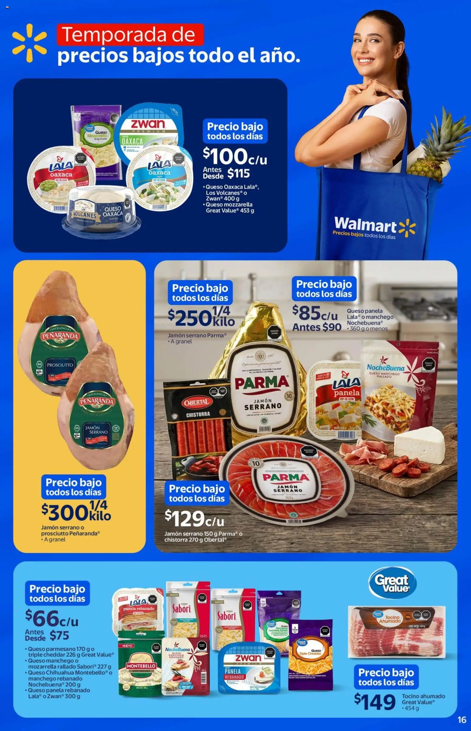 Nuevas ofertas de Walmart válidas en toda la República Mexicana desde el 29.04.2026. ¡Encuentra las mejores ofertas en Walmart folleto Temporada de precios bajos todo el año! | Página: 16