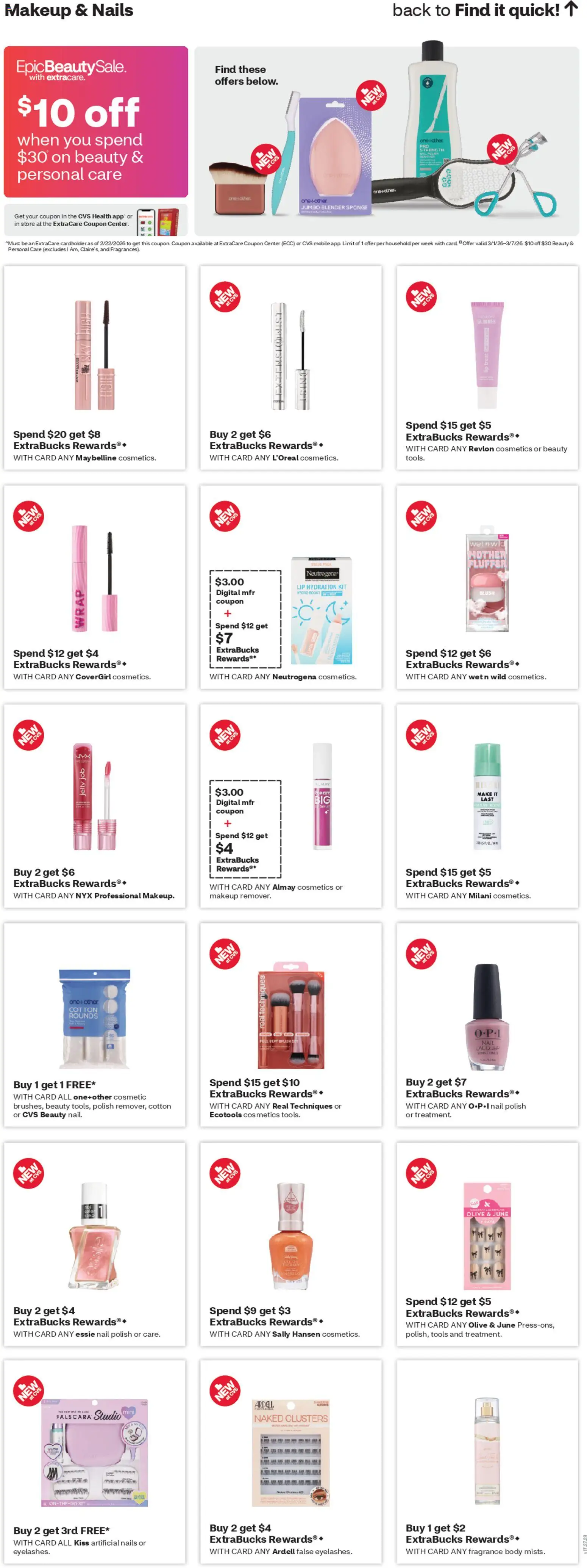 CVS Pharmacy Weekly Ad - CT - valid from 08.03.2026 | Page: 11 | Products: Nail, Fragrance, Blush, Water