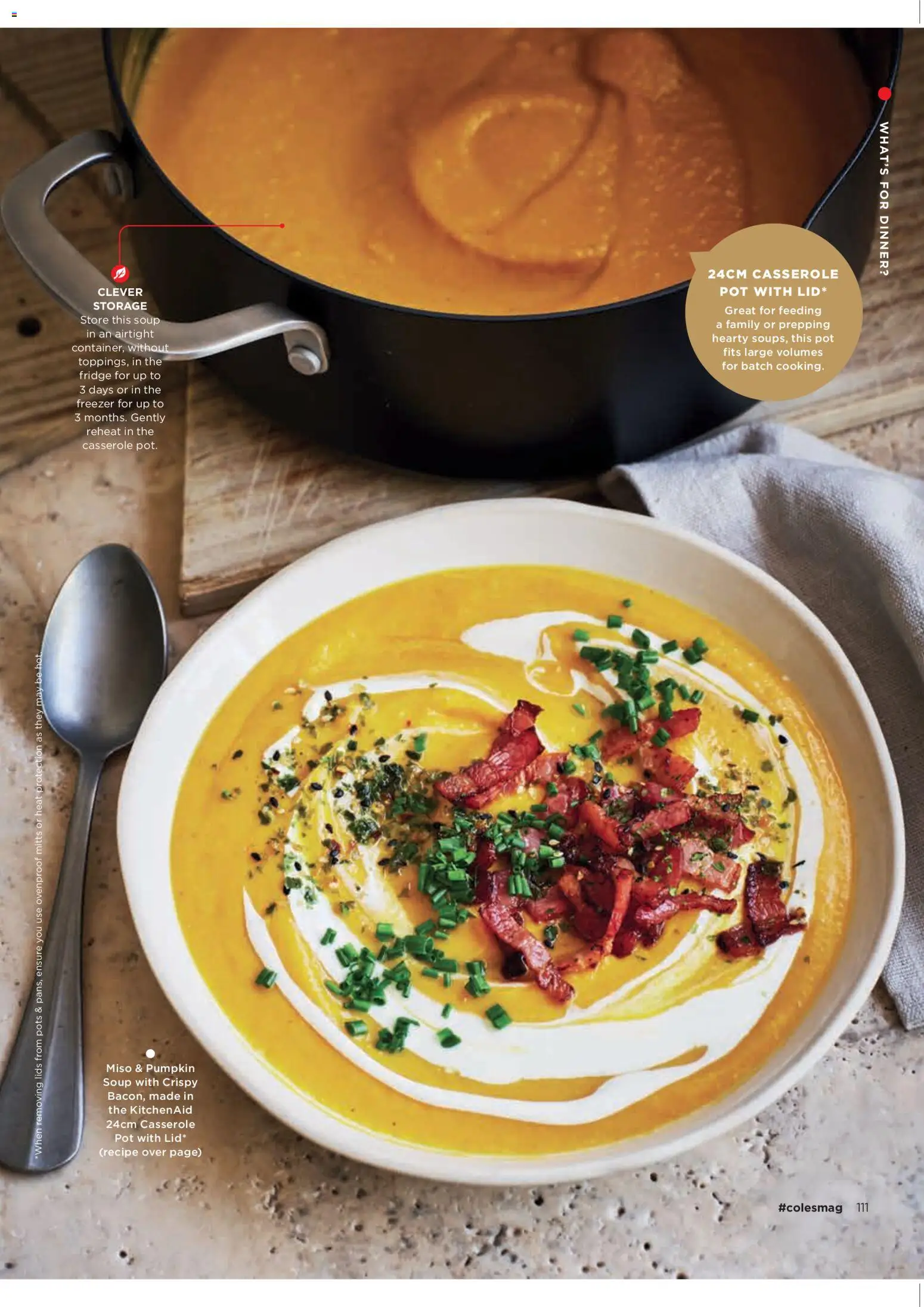 Coles catalogue - valid from 05.03.2026 | Page: 111 | Products: Pot, Soup, Pumpkin, Fridge