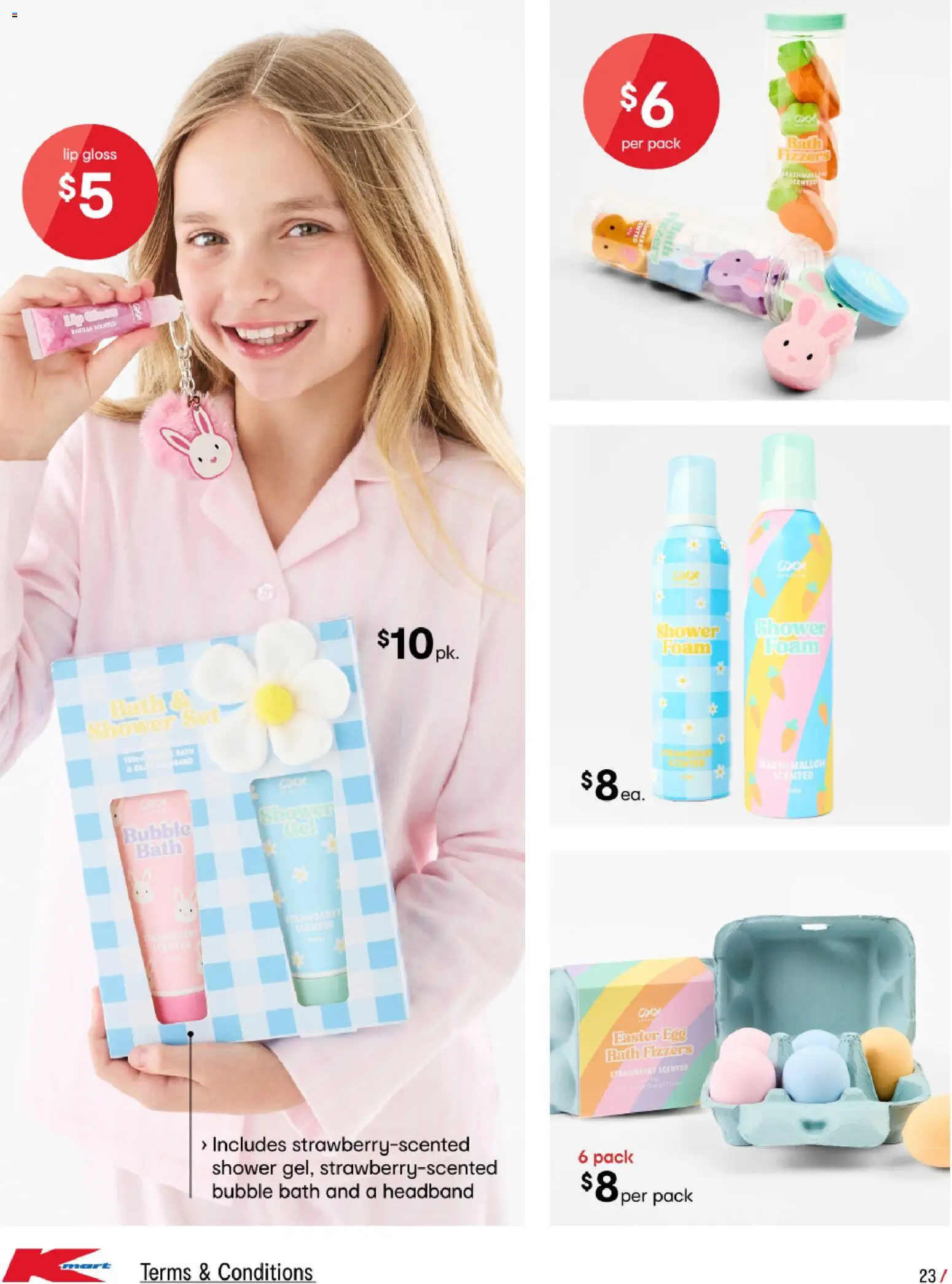 Kmart catalogue - valid from 05.03.2026 | Page: 23 | Products: Bath, Shower, Lip gloss, Bubble bath