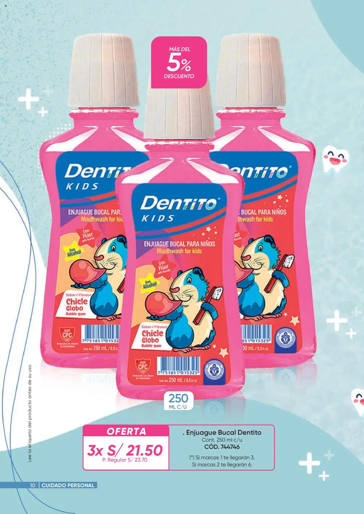 Catálogo Azzorti válido desde 09.03.2026 | Página: 10 | Productos: Enjuague bucal, Té