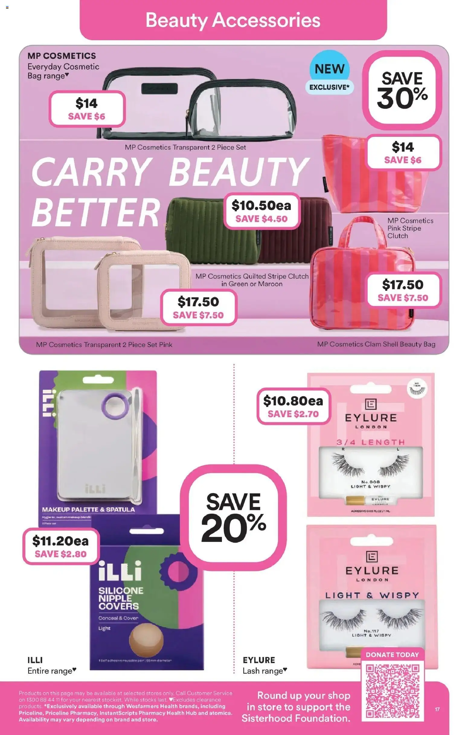 Priceline Pharmacy catalogue - valid from 05.03.2026 | Page: 17 | Products: Light, Makeup, Accessories, Bag