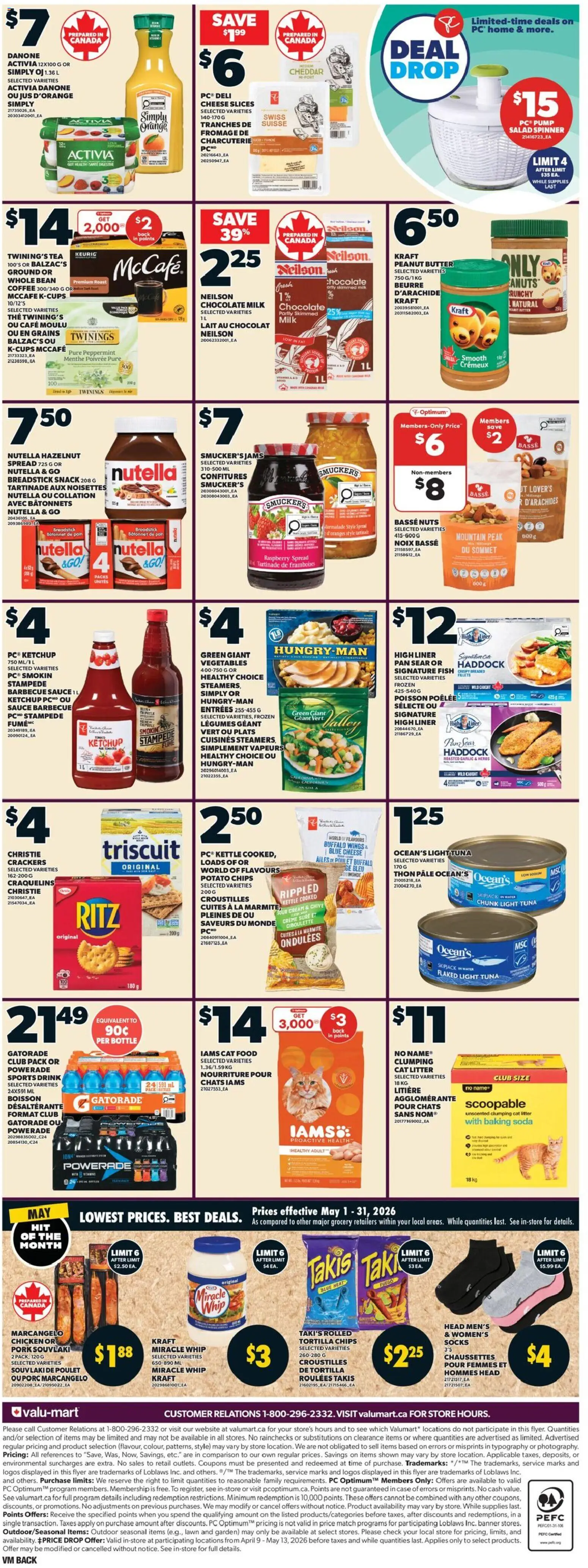 Valu Mart flyer valid from 30.04.2026 | Page: 2 | Products: Kettle, Milk, Butter, Cheese