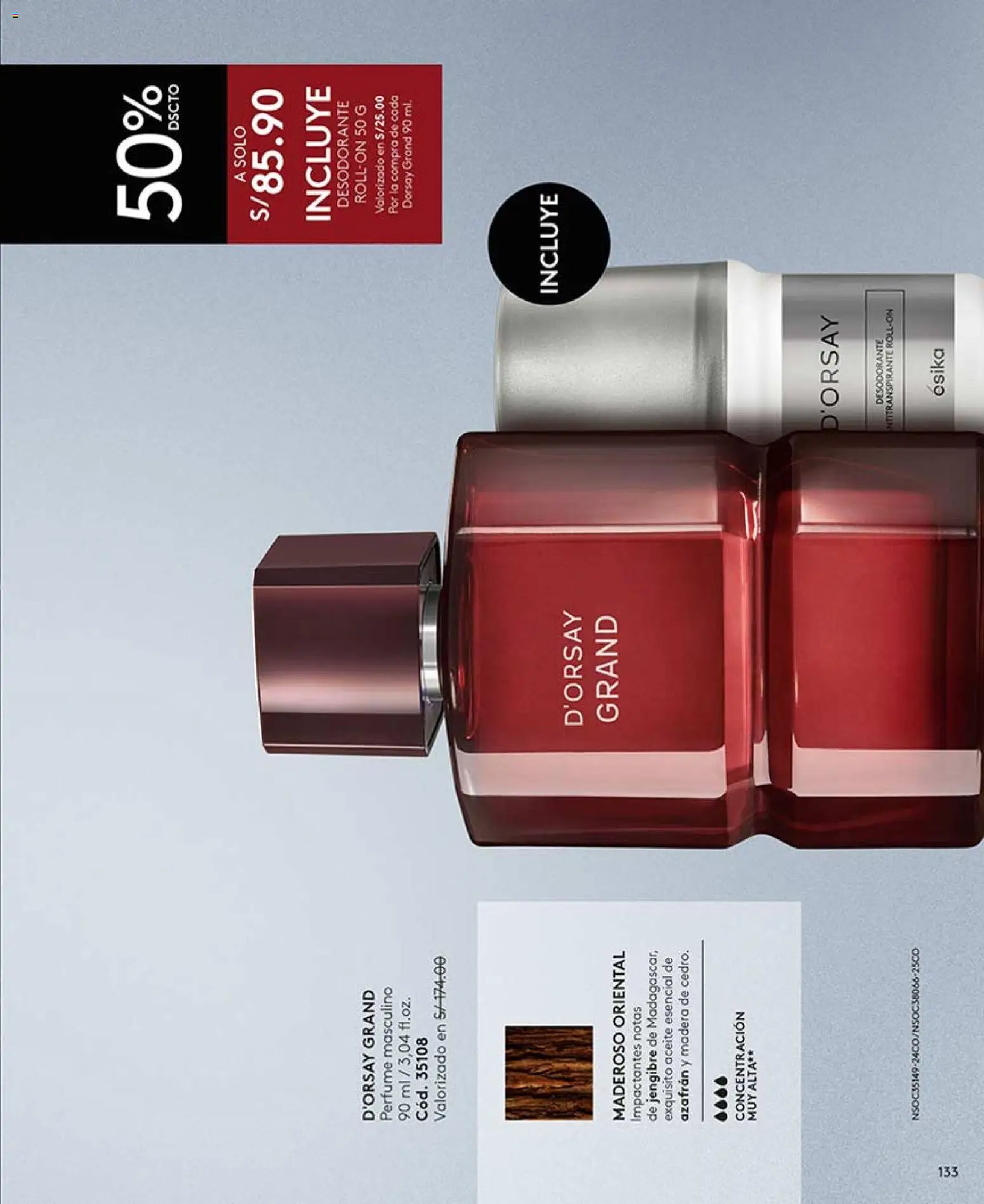 Catálogo Ésika válido desde 14.03.2026 | Página: 133 | Productos: Desodorante, Aceite, Perfume