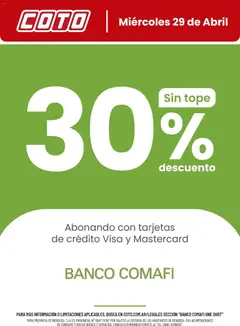 Vista previa Coto - Comafi One Shot Abril válido desde el 29.04.2026