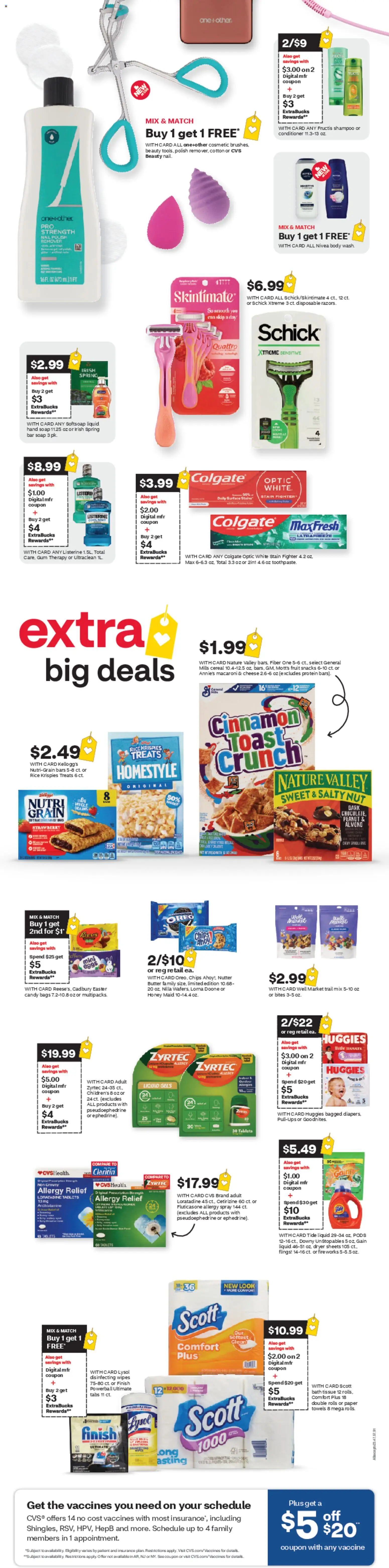 CVS Pharmacy Weekly Ad - AZ - valid from 08.03.2026 | Page: 3 | Products: Nail, Butter, Rice, Dryer