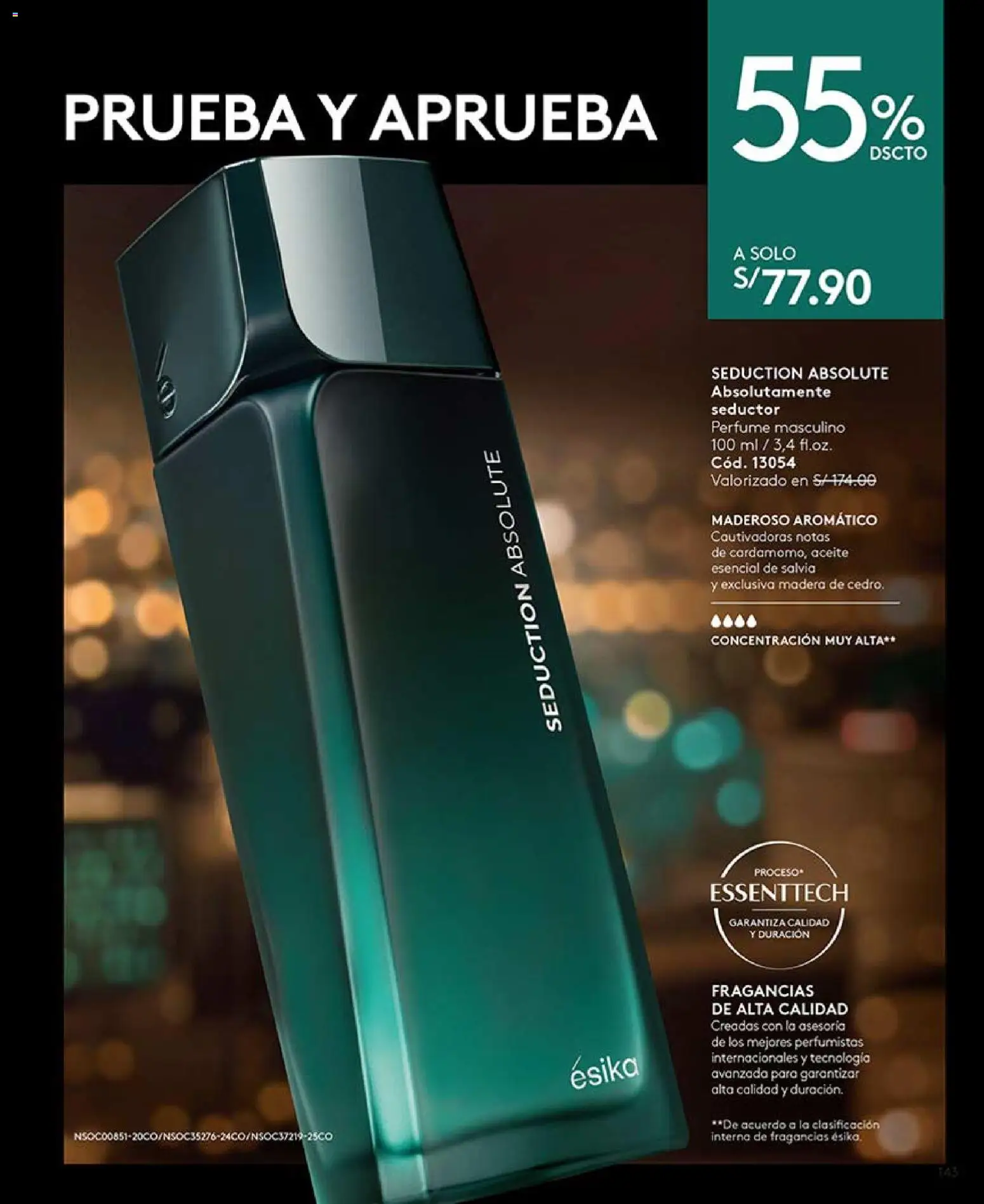 Catálogo Ésika válido desde 14.03.2026 | Página: 143 | Productos: Aceite, Perfume