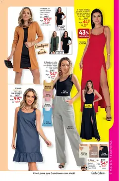 Quatro Estações - Catálogo 05-06-07 - Pré-Visualização do folheto da loja Quatro Estações, válido de 01.05.2026 | Página: 3 | Produtos: Algodão, Vestido, Jeans