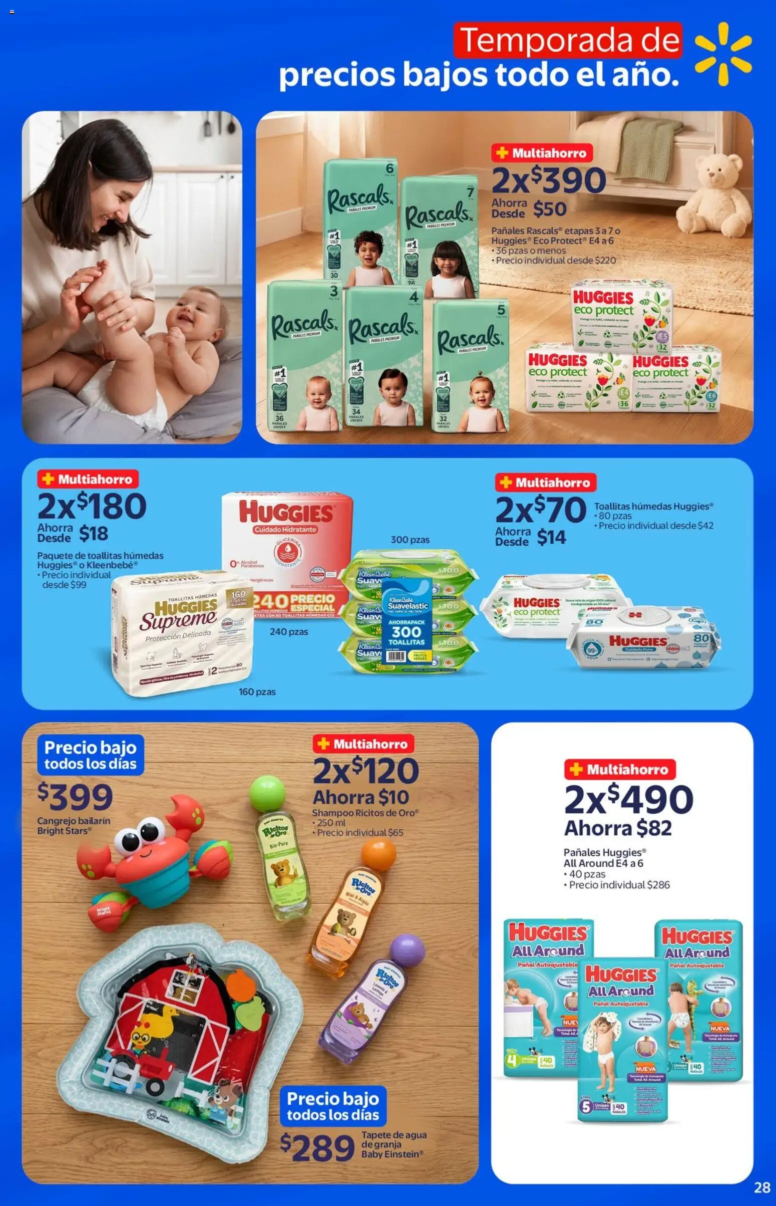 Nuevas ofertas de Walmart válidas en toda la República Mexicana desde el 29.04.2026. ¡Encuentra las mejores ofertas en Walmart folleto Temporada de precios bajos todo el año! | Página: 28