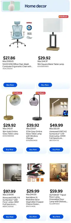 Preview of Walmart flyer - Home updates at low prices from shop Walmart valid from 30.04.2026 | Page: 5 | Products: Computer, Slicer, Table, Cheese