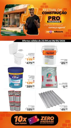 Telhanorte ofertas Pro - Pré-Visualização do folheto da loja Telhanorte, válido de 23.04.2026