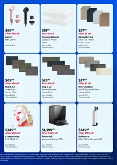 Preview of Costco In-warehouse savings - valid from 13.04.2026 | Page: 3 | Products: Mask, Vacuum cleaner, Hair dryer, Pillow