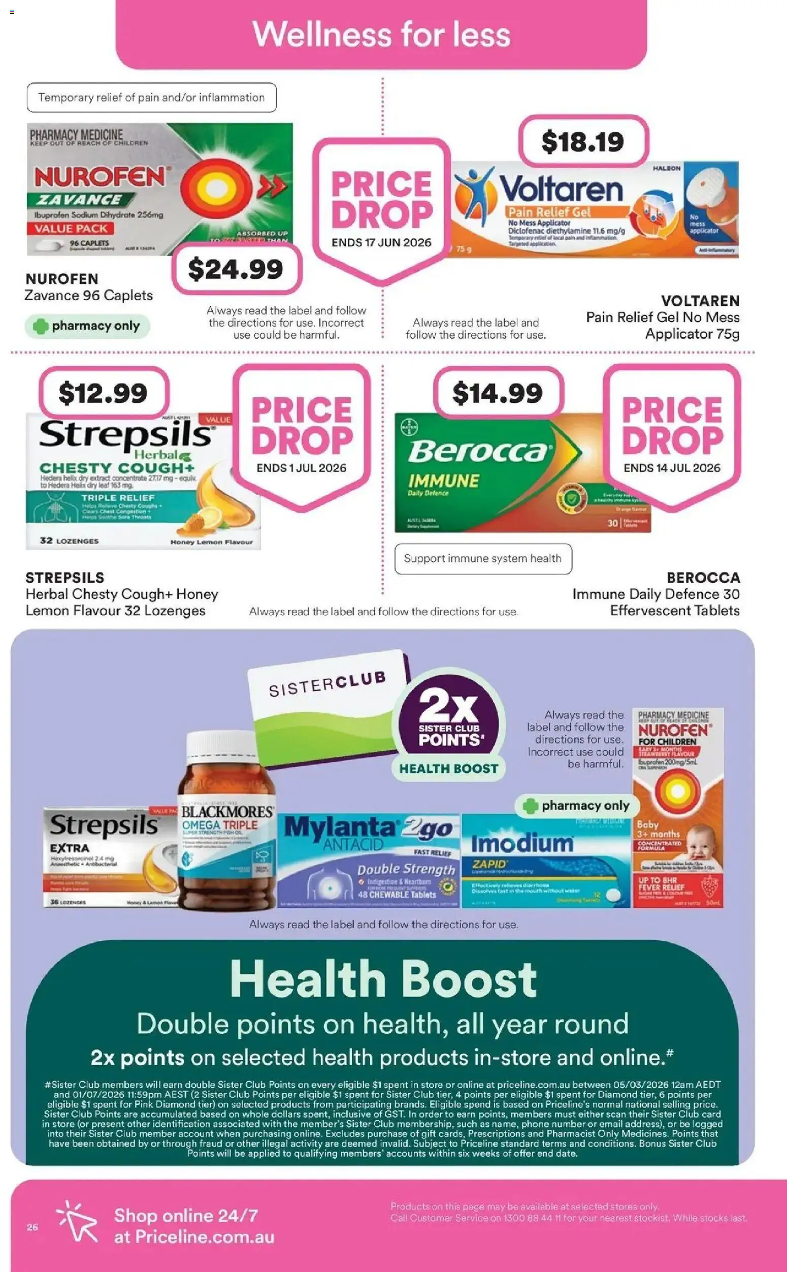 Priceline Pharmacy catalogue - valid from 23.04.2026 | Page: 26 | Products: Diamond, Water, Phone, Tablets