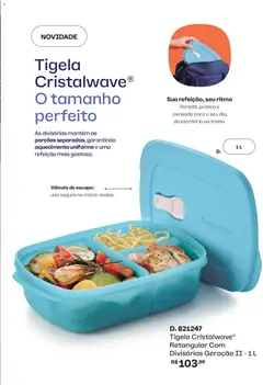 Tupperware catálogo Vitrine 04 - Pré-Visualização do folheto da loja Tupperware, válido de 01.04.2026 | Página: 45 | Produtos: Tigela