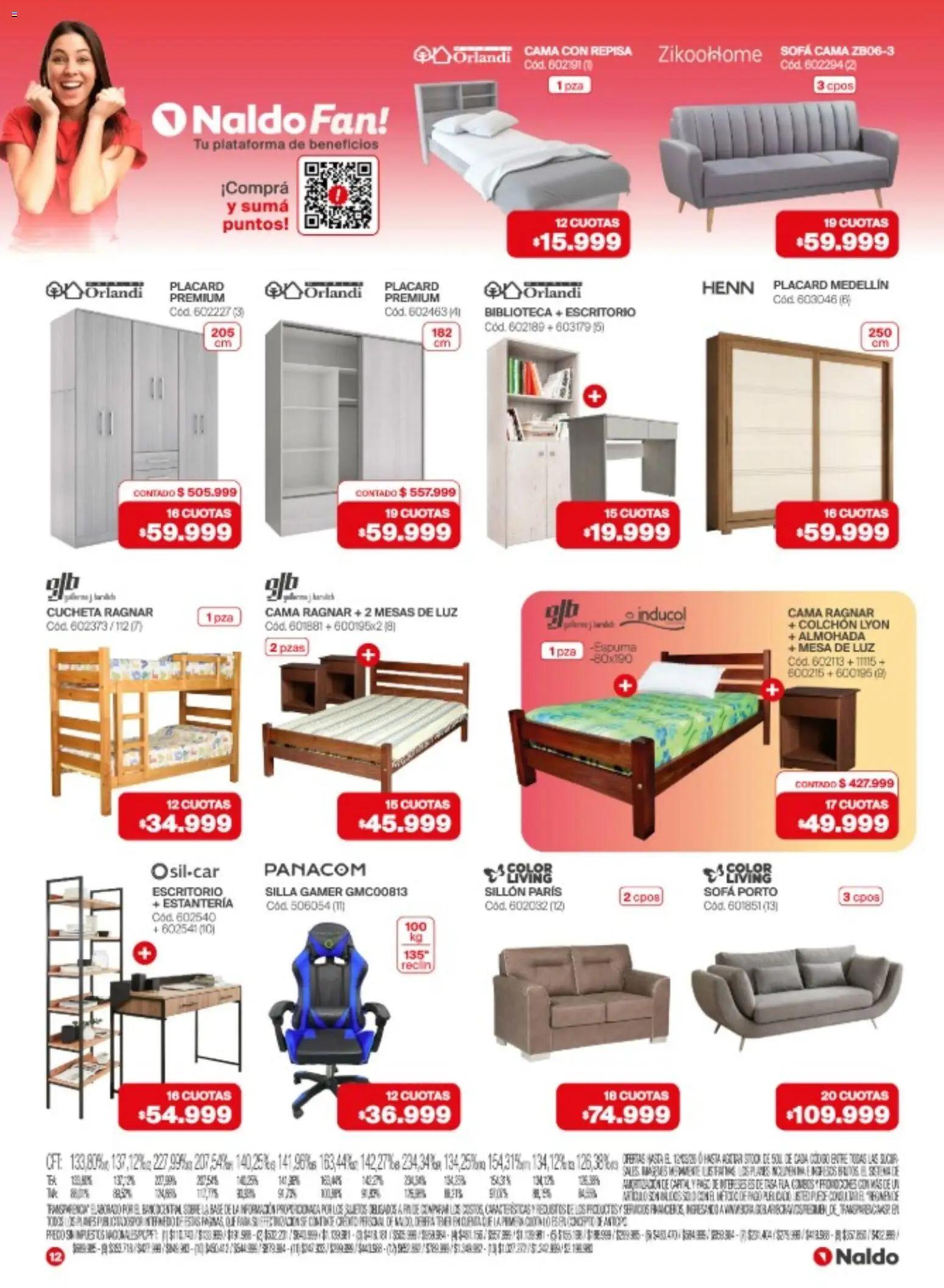 Naldo catálogo │ válido desde el 02.03.2026 | Página: 12 | Productos: Cucheta, Escritorio, Colchón, Espuma