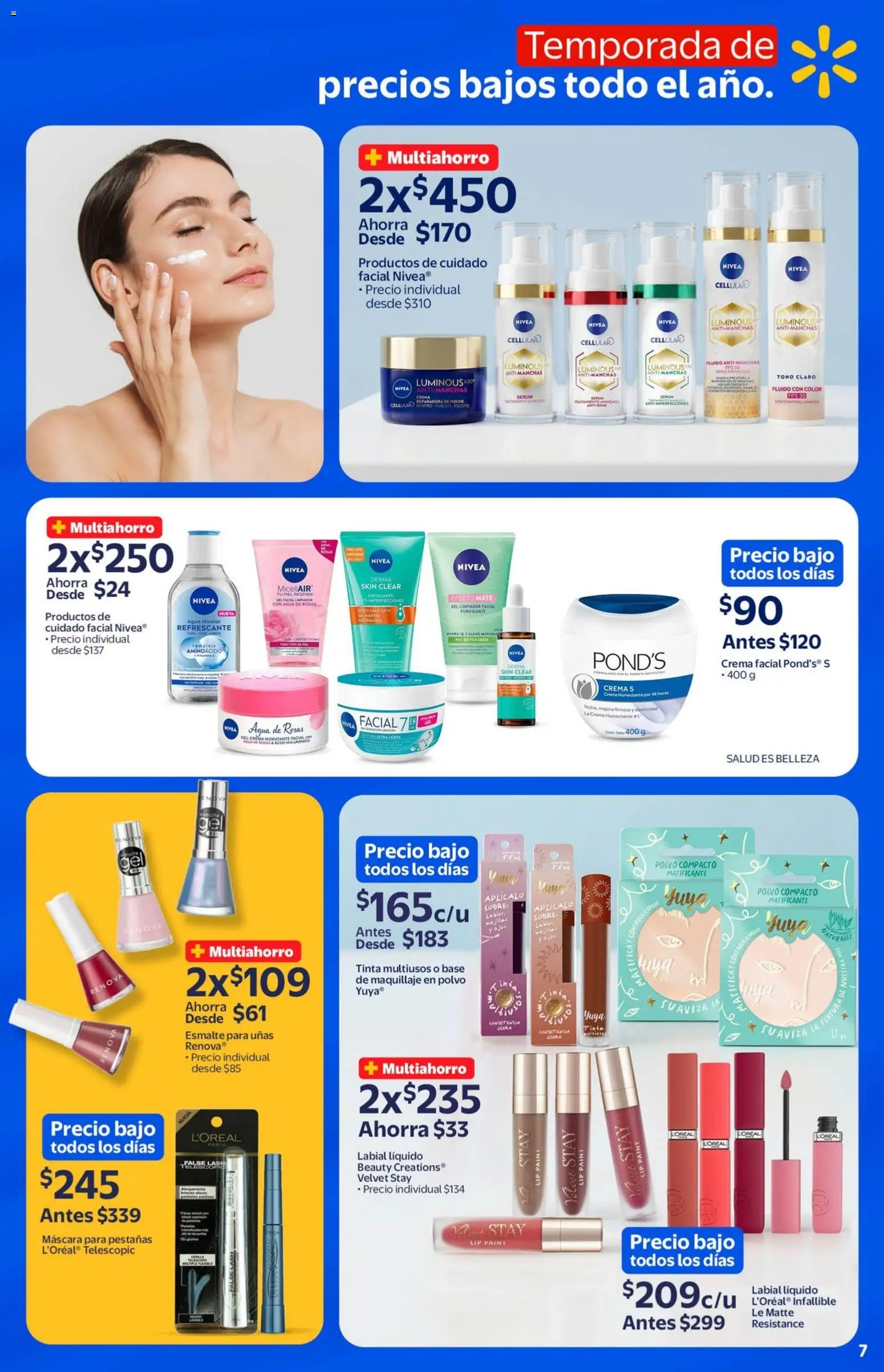 Nuevas ofertas de Walmart válidas en toda la República Mexicana desde el 29.04.2026. ¡Encuentra las mejores ofertas en Walmart folleto Temporada de precios bajos todo el año! | Página: 7