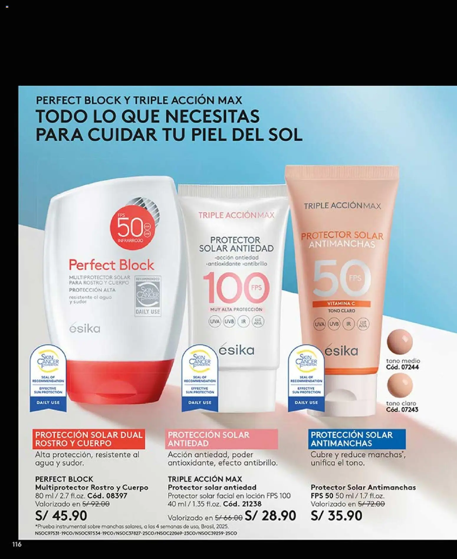 Catálogo Ésika válido desde 14.03.2026 | Página: 116 | Productos: Protector solar