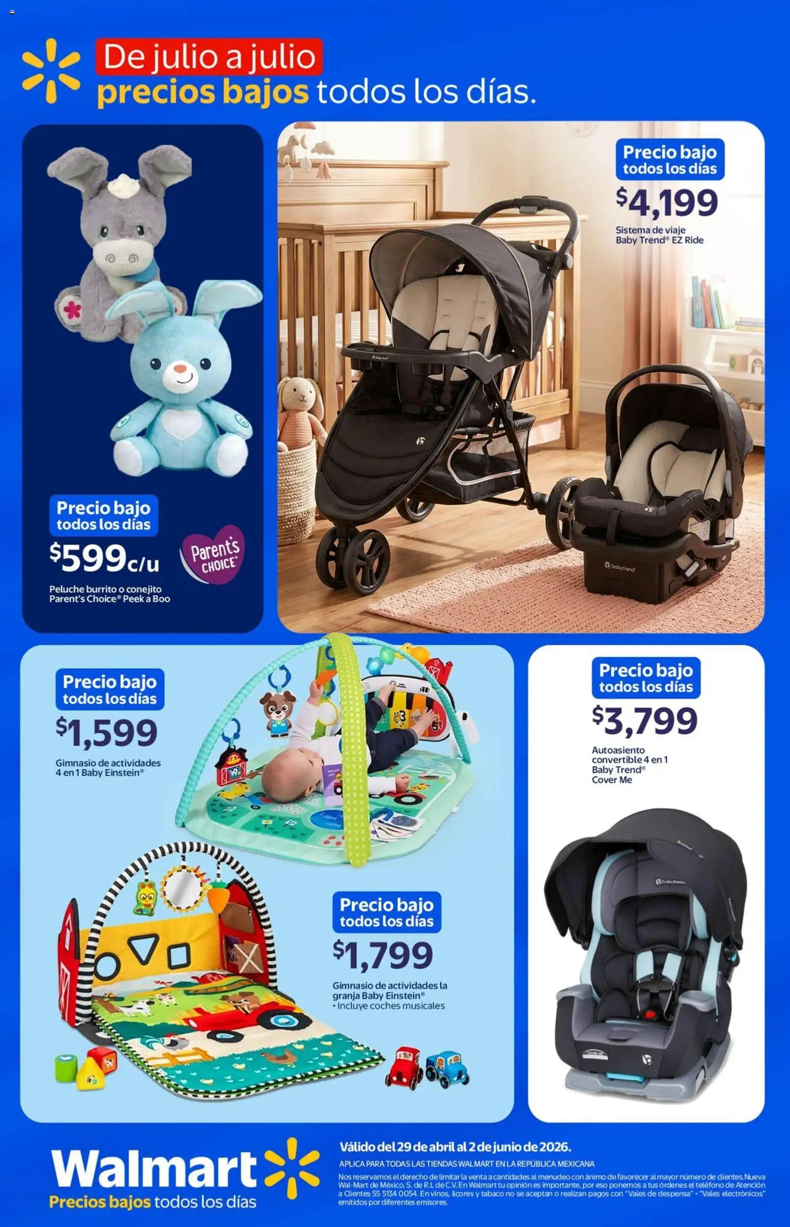 Nuevas ofertas de Walmart válidas en toda la República Mexicana desde el 29.04.2026. ¡Encuentra las mejores ofertas en Walmart folleto Temporada de precios bajos todo el año! | Página: 29