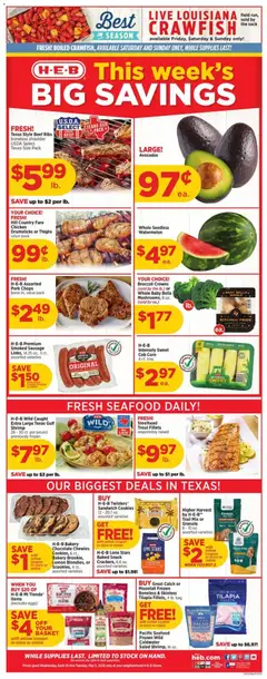 Preview of H-E-B weekly ads valid from 29.04.2026