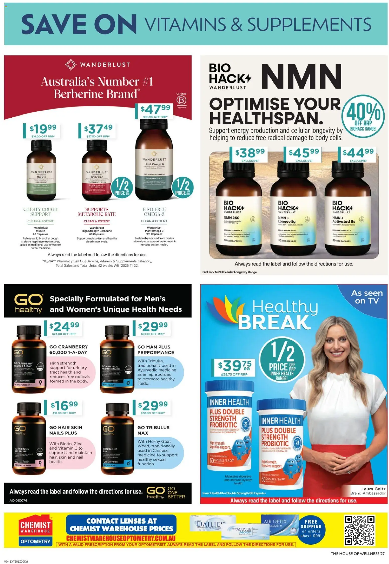 Chemist Warehouse catalogue - valid from 12.03.2026 | Page: 27 | Products: Plant, Tv, Vitamin, Zinc