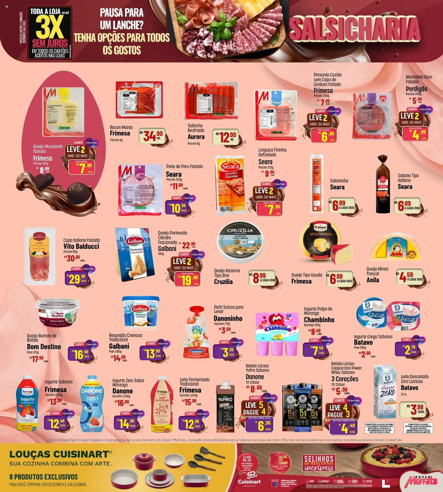 Super Muffato Folheto - válido de 05.03.2026 | Página: 15 | Produtos: Salsicha, Leite, Brie, Queijo parmesão