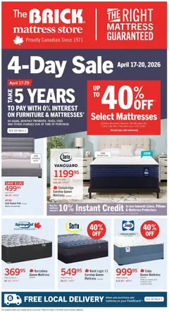 Preview of The Brick - Brick Mattress Store from shop The Brick valid from 17.04.2026